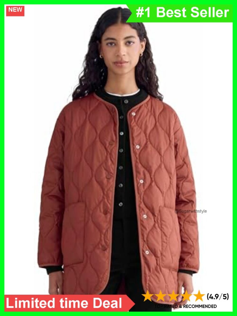 Quilted Liner Jacket Lightweight Recycled Polyester Layering Women